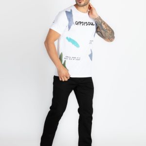 Mens Printed Round Neck T-Shirt