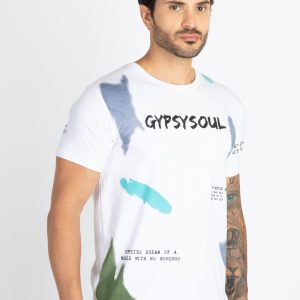 Mens Printed Round Neck T-Shirt