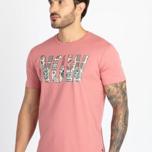 Mens Printed Round Neck T-Shirt