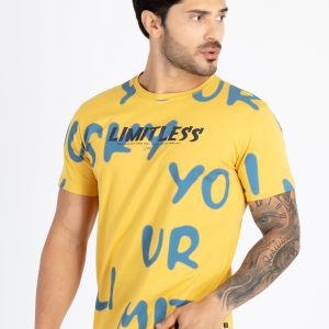 Mens Printed Round Neck T-Shirt