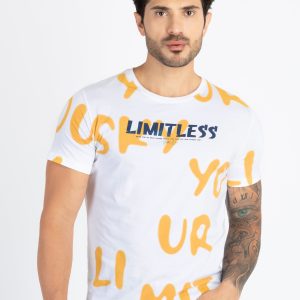 Mens Printed Round Neck T-Shirt