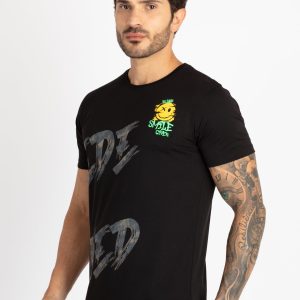 Mens Printed Round Neck T-Shirt