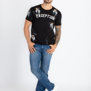 Mens All Over Printed Round Neck T-Shirt