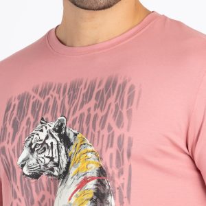 Mens Printed Round Neck T-Shirt