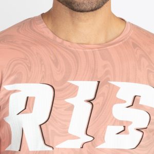 Mens All Over Printed Round Neck T-Shirt