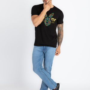 Mens Printed Round Neck T-Shirt