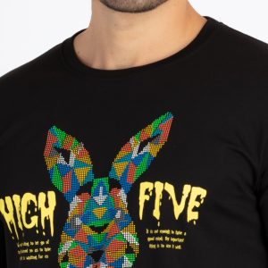 Mens Printed Round Neck T-Shirt