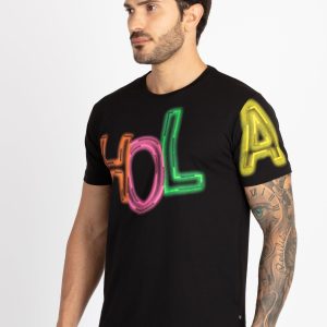 Mens Printed Round Neck T-Shirt