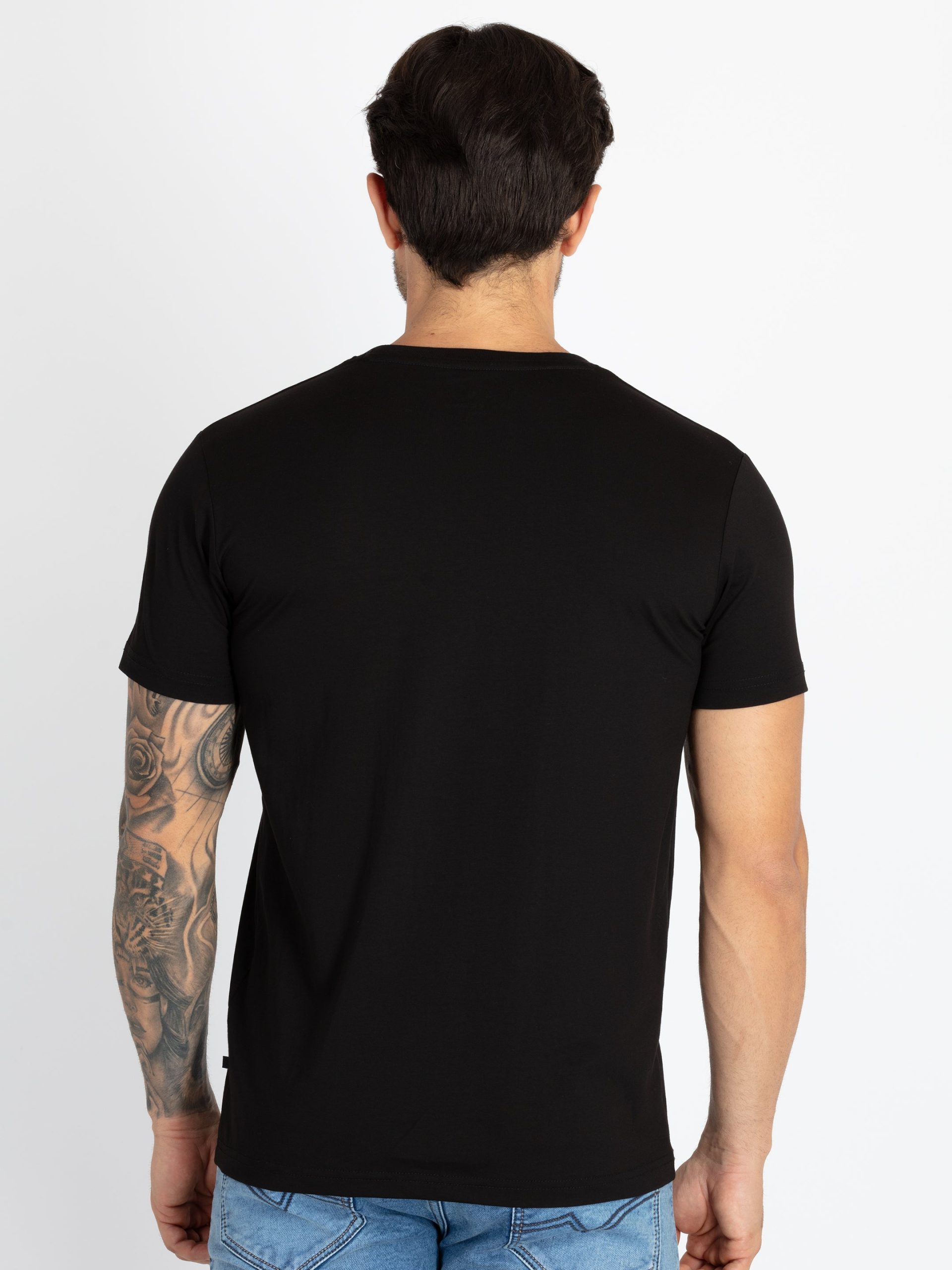 Mens Printed Round Neck T-Shirt