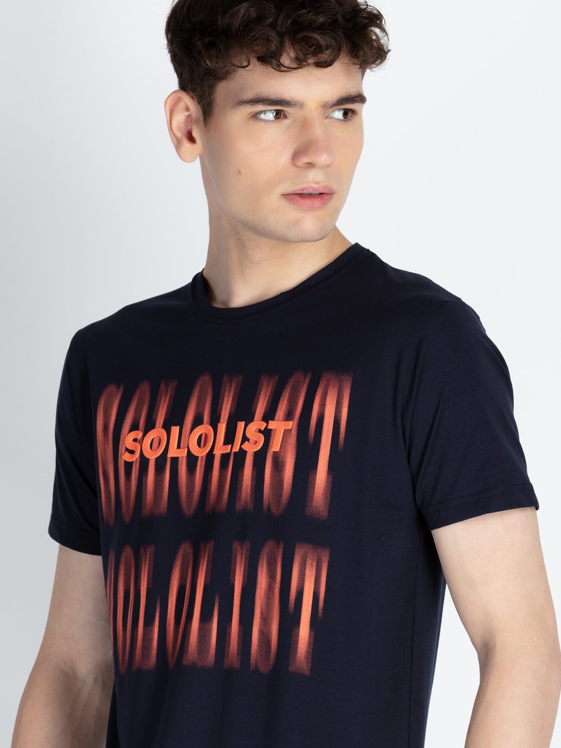 Mens All Over Printed Round Neck T-Shirt
