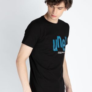Mens Front Printed Round Neck T-Shirt