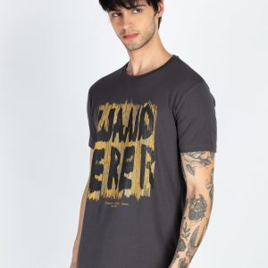 Mens Printed Round Neck T-Shirt