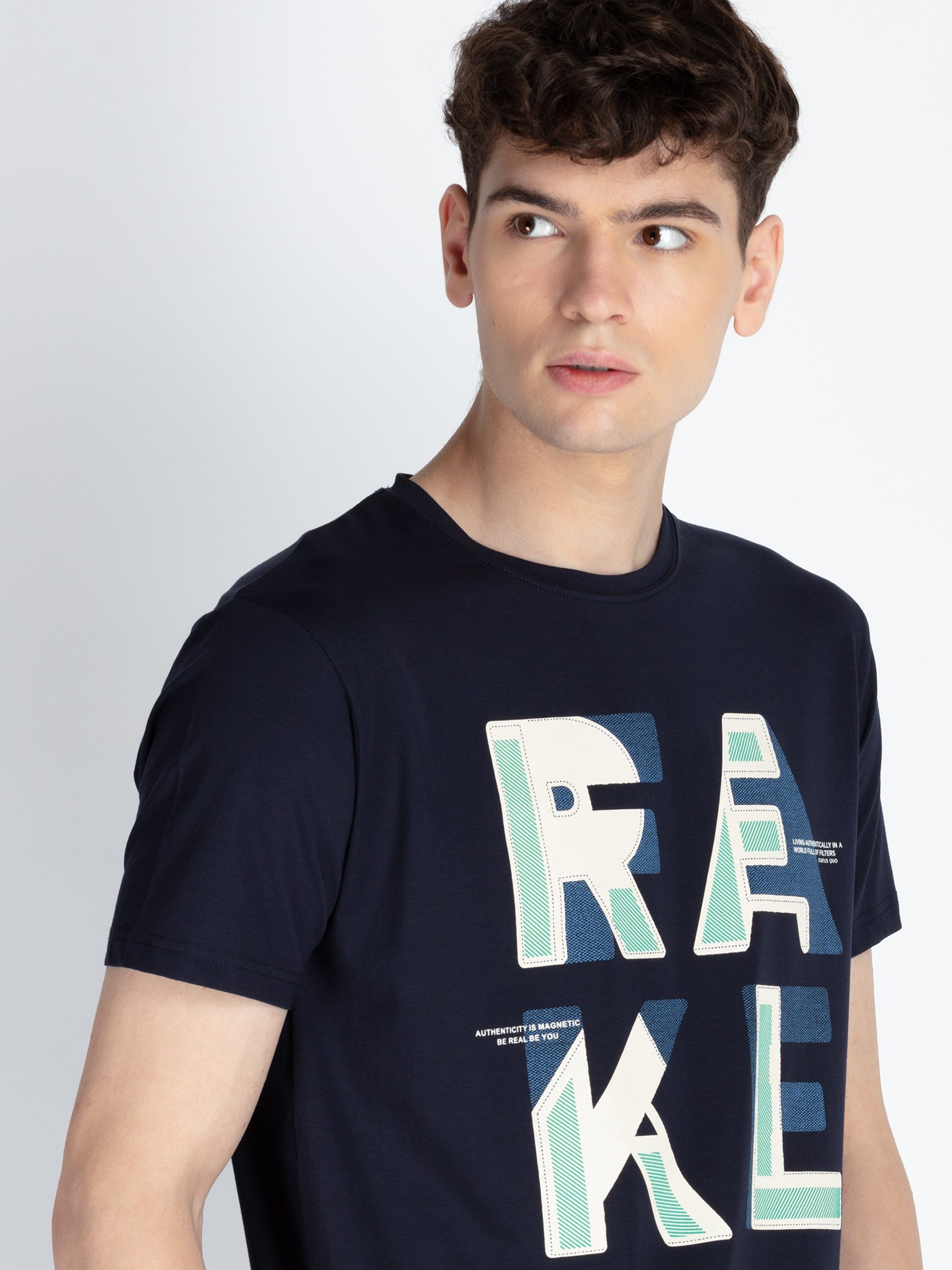 Mens Printed Round Neck T-Shirt