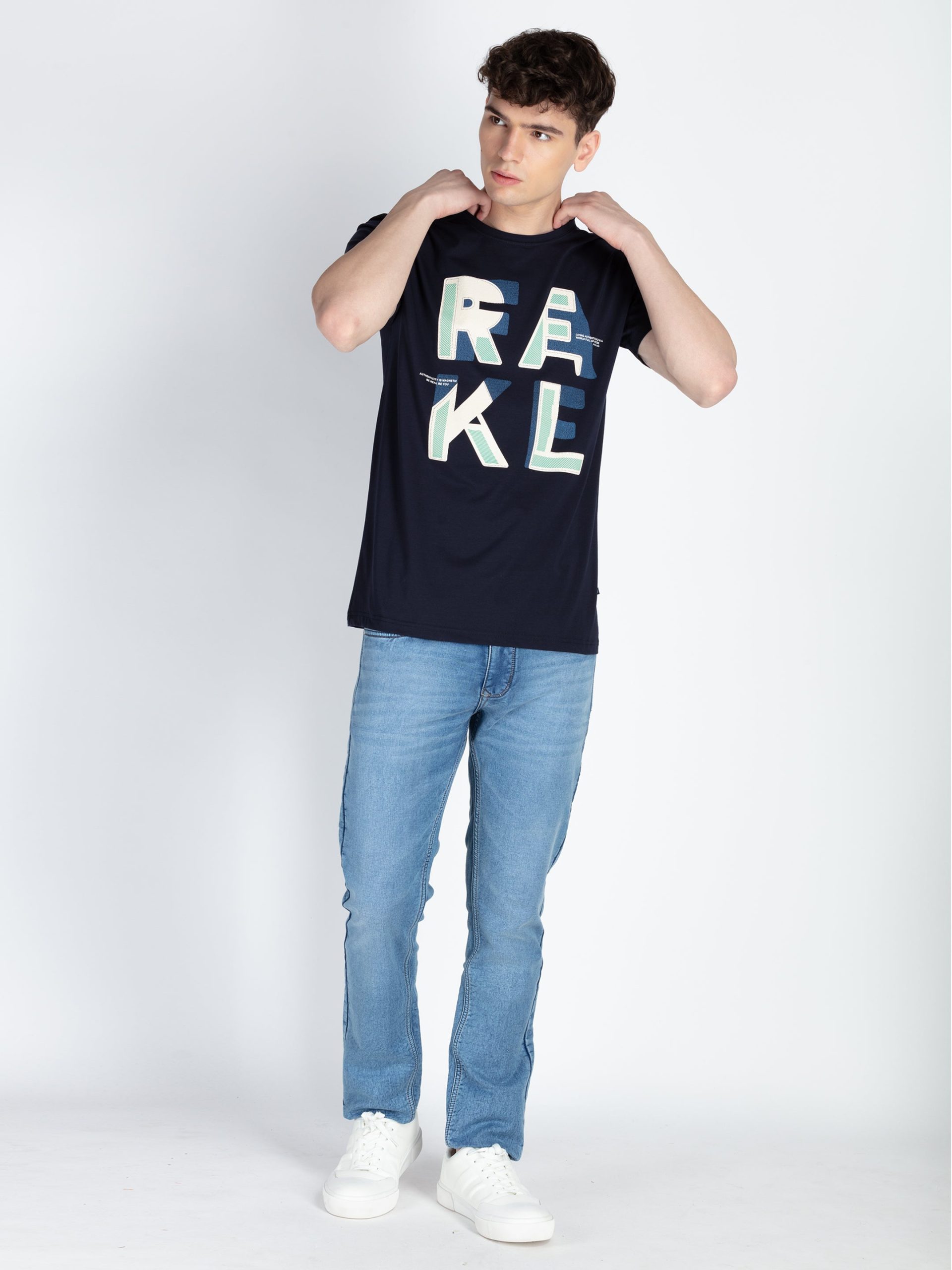 Mens Printed Round Neck T-Shirt