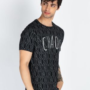 Mens All Over Printed Round Neck T-Shirt