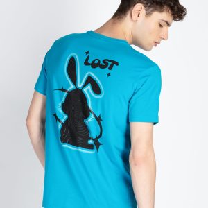 Mens Fron & Back Print Round Neck T-Shirt