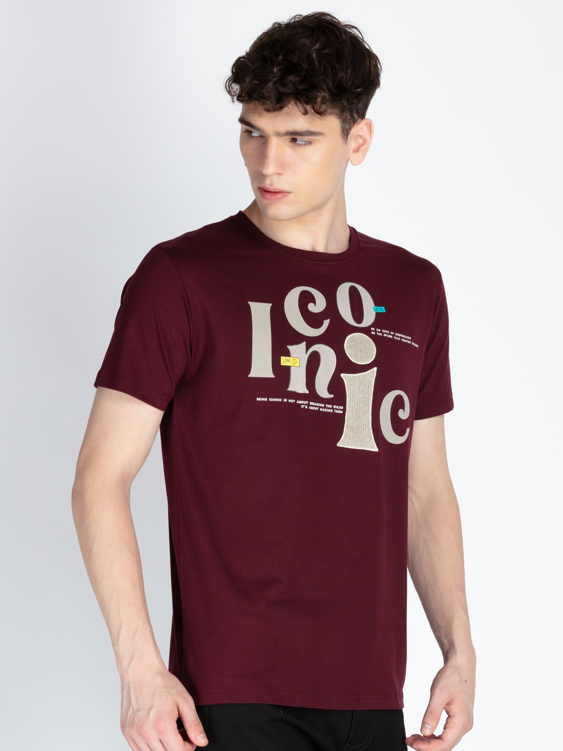 Mens Printed Round Neck T-Shirt