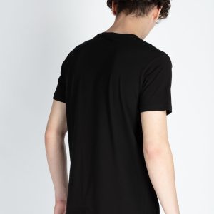 Mens Front Printed Round Neck T-Shirt