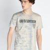 Mens All Over Printed Round Neck T-Shirt