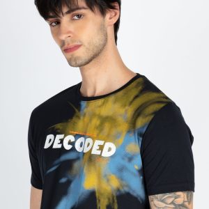 Mens Printed Round Neck T-Shirt