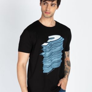 Mens Printed Round Neck T-Shirt
