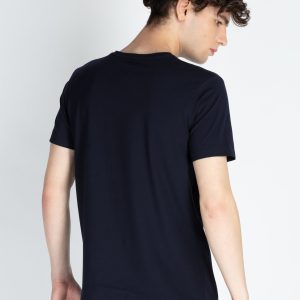 Mens Front Printed Round Neck T-Shirt