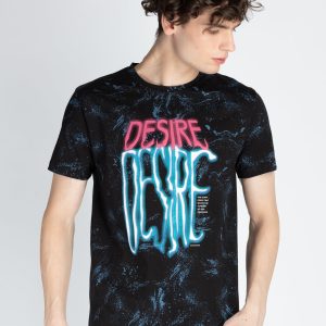 Mens All Over Printed Round Neck T-Shirt