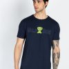 Mens Front & Back Printed Round Neck T-Shirt