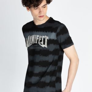 Mens All Over Printed Round Neck T-Shirt