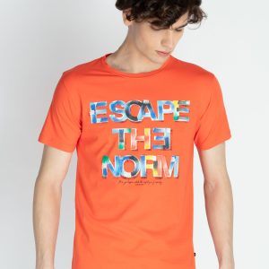 Mens Printed Round Neck T-Shirt
