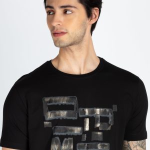 Mens Printed Round Neck T-Shirt