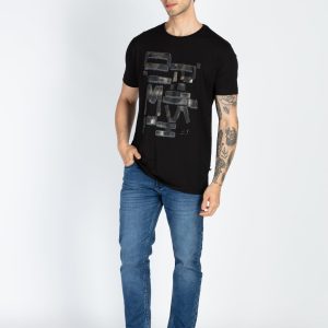 Mens Printed Round Neck T-Shirt