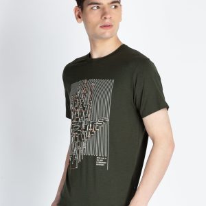 Mens Printed Round Neck T-Shirt