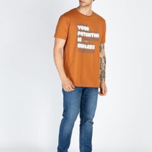 Mens Printed Round Neck T-Shirt