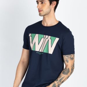 Mens Printed Round Neck T-Shirt