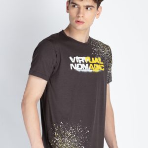Mens Printed Round Neck T-Shirt