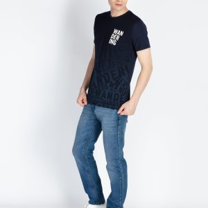 Mens Printed Round Neck T-Shirt