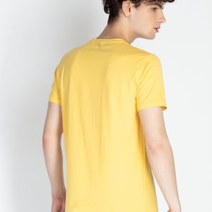 Mens Front Printed Round Neck T-Shirt