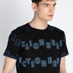 Mens All Over Printed Round Neck T-Shirt