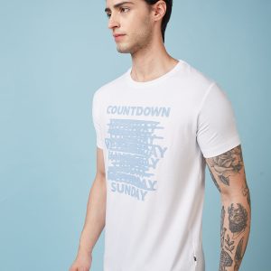 Status Quo Men'S Printed Regular Fit Tshirts