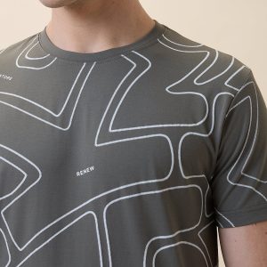 Status Quo Men'S Printed Round Neck Half Sleeves Regular Fit T-Shirt