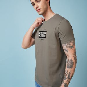 Status Quo Men'S Printed Regular Fit Tshirts