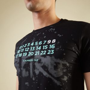 Status Quo Men'S Chest Typography Printed Round Neck Half Sleeves Regular Fit Tshirt