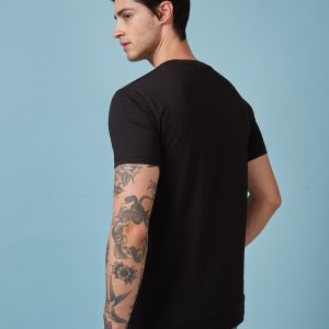 Status Quo Men'S Typography Printed Round Neck Short Sleeves Regular Fit Tshirt