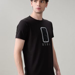 Status Quo Men'S Chest Graphic Printed Round Neck Half Sleeve T-Shirt