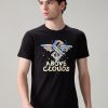 Status Quo Men'S Cotton Half Sleeves T-Shirt With Bold Graphic & Typography Print
