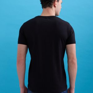 Status Quo Men'S Graphic Printed Round Neck Half Sleeves Regular Fit Tshirt