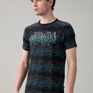 Status Quo Men'S Printed Half Sleeves Round Neck Regular Fit T-Shirt