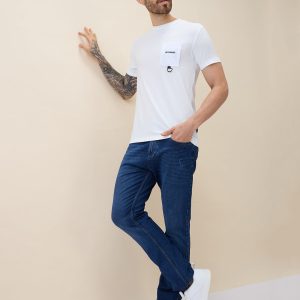 Status Quo Men'S Solid Round Neck Half Sleeves Regular Fit Tshirt