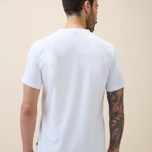 Status Quo Men'S Printed Round Neck Half Sleeves Regular Fit Tshirt